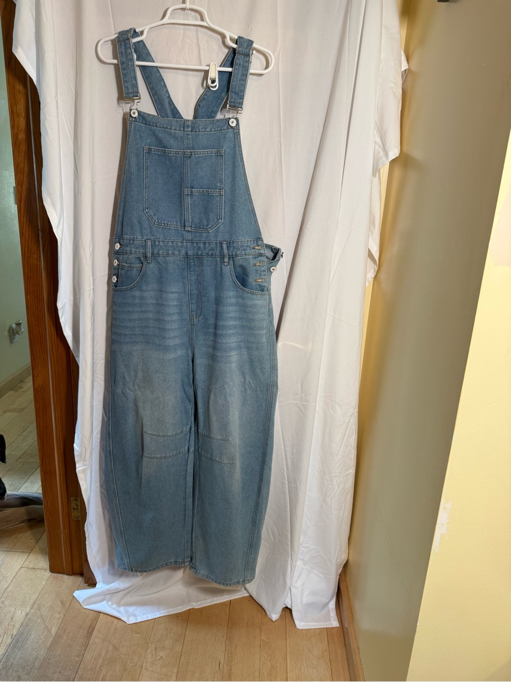 Light Wash Denim Overalls
